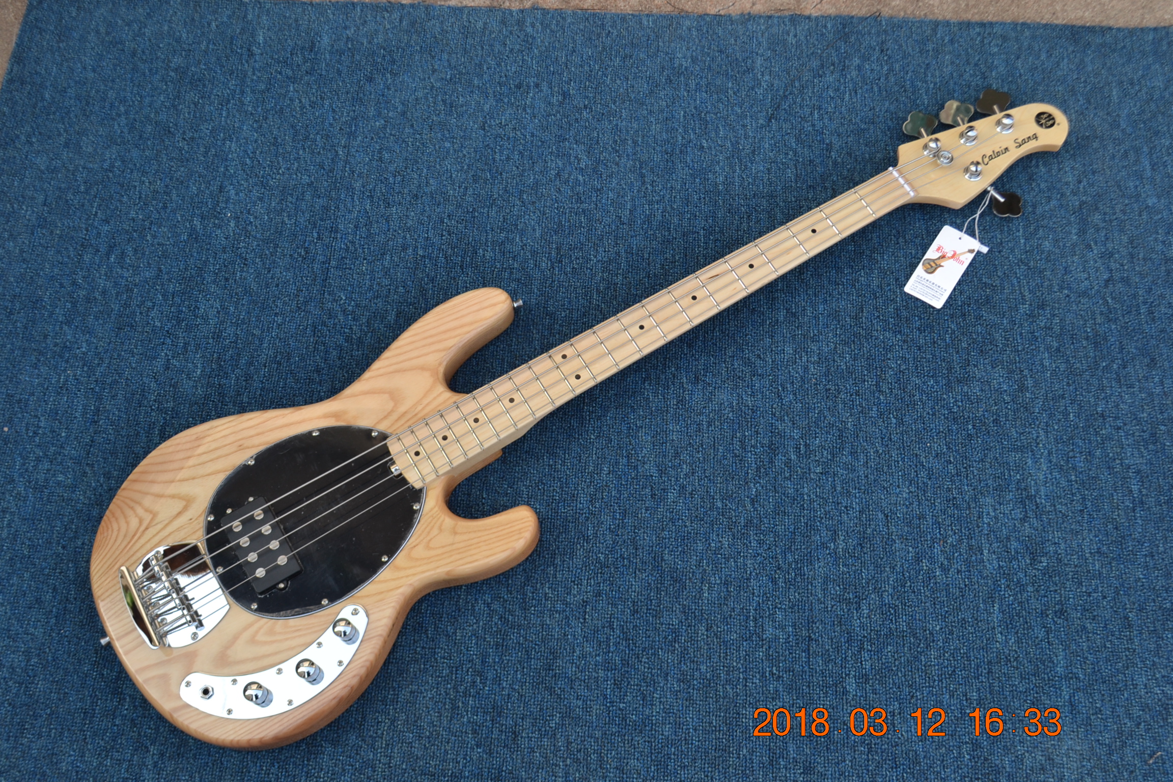 4 Strings OLP electric bass guitar ash body natural 3425
